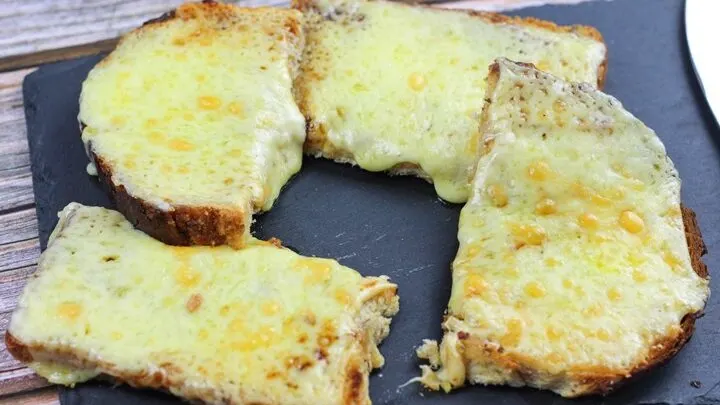 cheese on toast with marmite