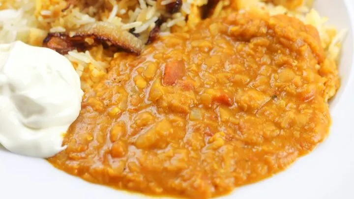 vegan red lentil curry