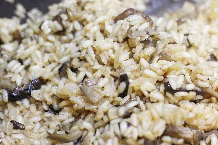 exotic mushroom risotto