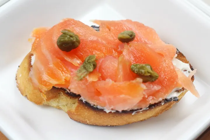 smoked salmon tapas