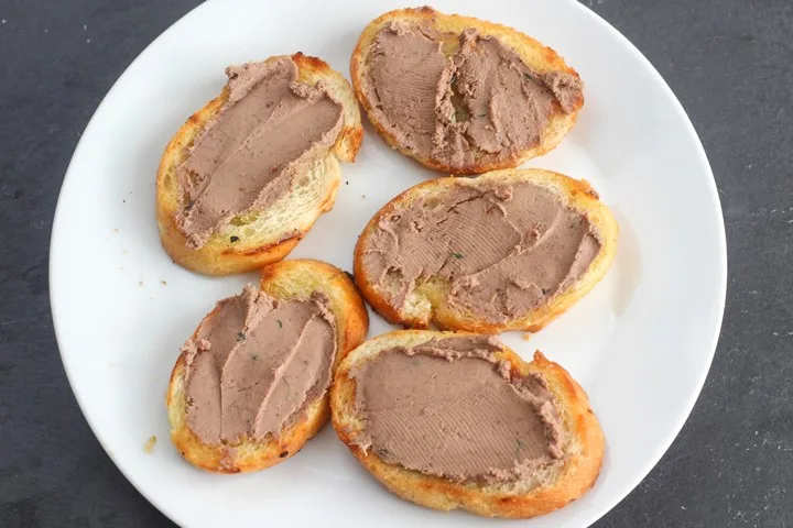 chicken liver pate made with brandy