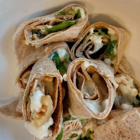 blue cheese pinwheel