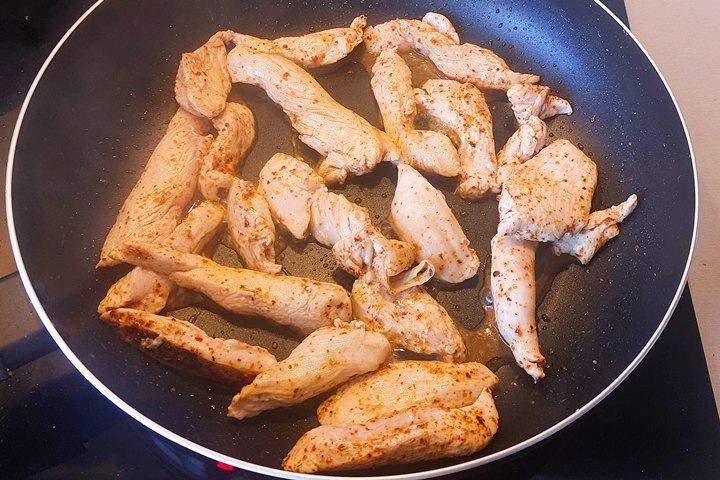 frying chicken