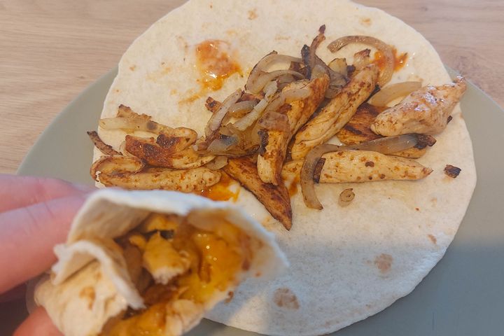 fried chicken wraps without rucola
