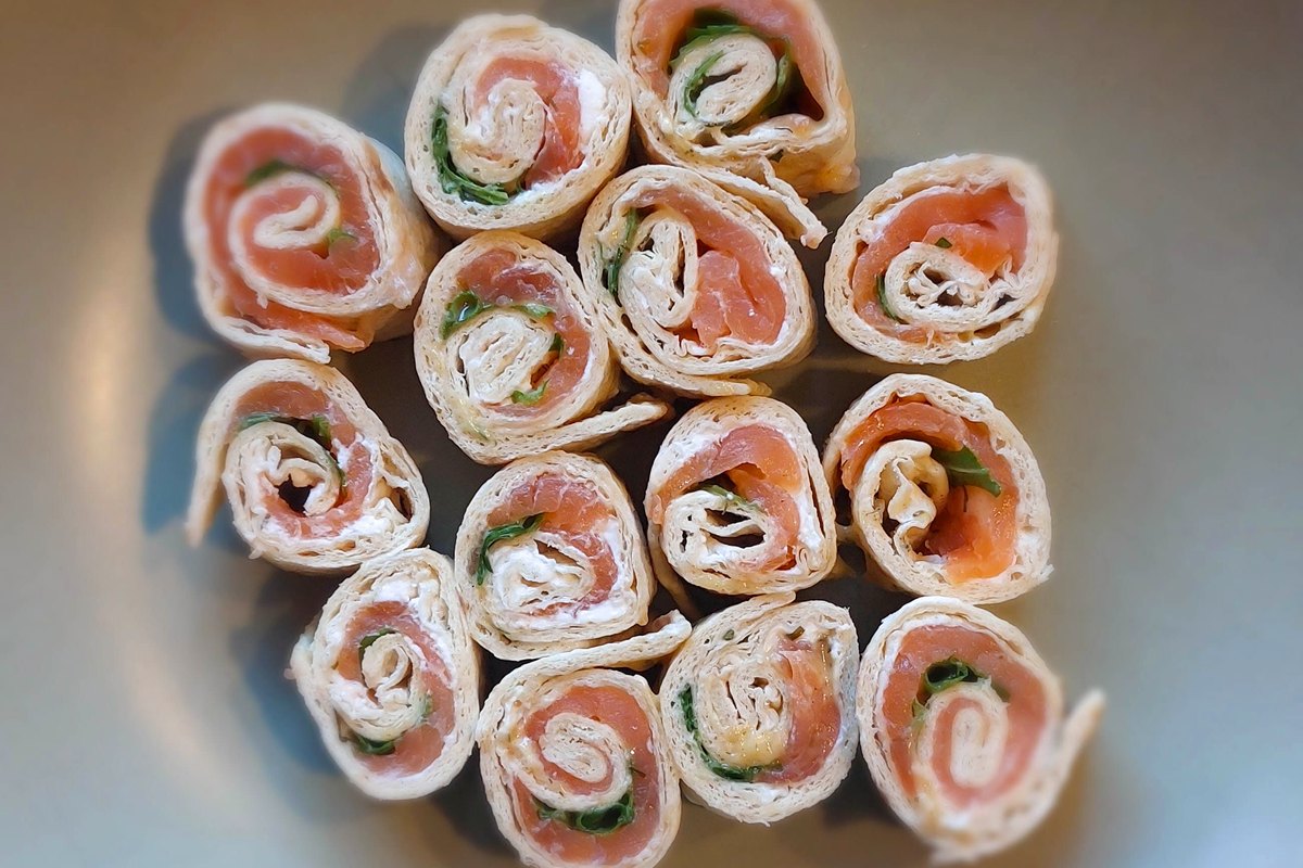 salmon roll-up