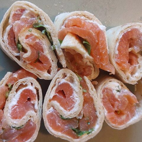 salmon pinwheel