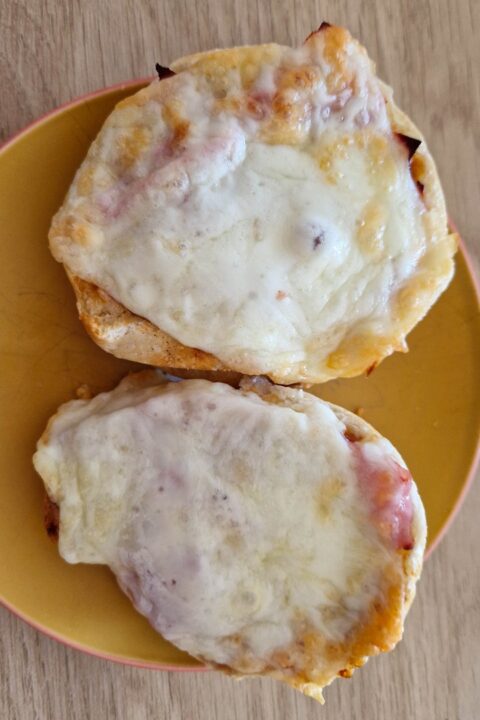 ham and cheese toasties made in the air fryer